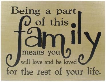 'Being Part of this Family' Wall Box Hanging Sign