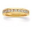 14K Yellow Gold Diamond Anniversary/Wedding Band - 0.37 Ct.