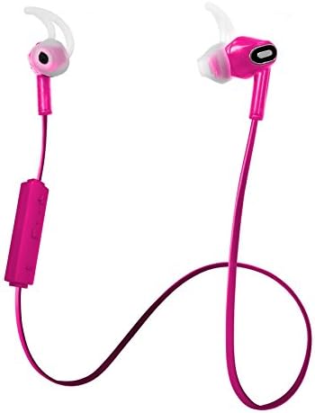 YOBI YB-BE-100504 Fury Wireless Bluetooth In-Ear Stereo Headphones, Pink
