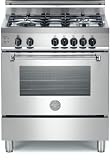 Bertazzoni Master Series : A304GGVXENG 30 Pro-Style Gas Range, Convection, 4 Sealed Burners - NG