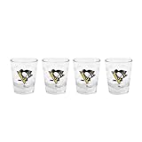 NHL Pittsburgh Penguins 4 Piece Collectors Glass Set