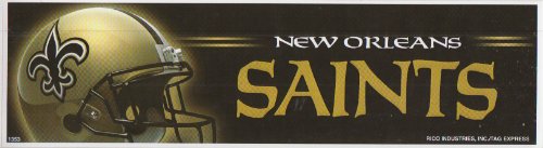 New Orleans Saints NFL Bumper Sticker - 3