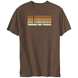 T-Shirt Brown  San Fernando Retro Color  Trinidad And Tobago City
