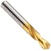 Dormer R520 Solid Carbide Short Length Drill Bit, TiN Finish, Round Shank, 130 Degree Special Point, 7/16" Cutting Diameter (Pack of 1)