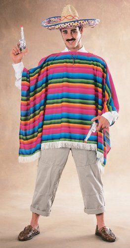 Mexican Serape Adult Costume & Hat  