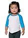 American Apparel Infant Neon Poly-Cotton 3/4 Sleeve Raglan