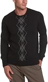 Geoffrey Beene Mens Center Argyle Crewneck Sweater