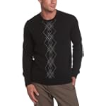 Geoffrey Beene Men's Center Argyle Crewneck Sweater