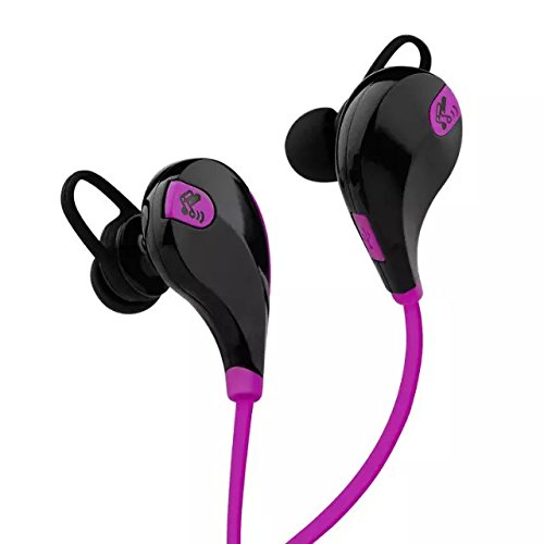 PURPLE iPhone Samsung Earphones Headphones EarBuds WIRELESS BLUETOOTH