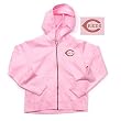Cincinnati Reds MLB Girls "Lucky" Full Zip Hooded Jacket (Pink)
