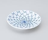 青白磁網4.5丸皿　3個組 【美濃焼　和皿】 〔キャッシュバックキャンペーン対象商品〕