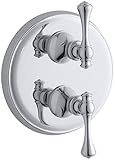 KOHLER K-T16176-4A-CP Revival Stacked Valve Trim, Polished Chrome [並行輸入品]