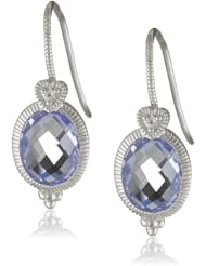 Judith Ripka "La Petite" Oval Stone Blue Earrings