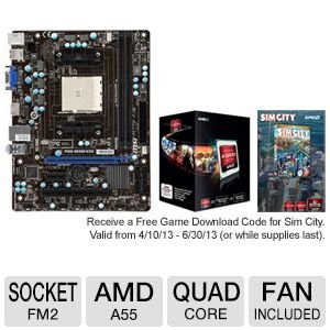 MSI FM2-A55M-E33 & AMD A10 5800K APU Bundle On Sale