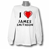 I Love James Smithson Long Sleeve T-shirt Large White