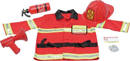 Melissa & Doug Children's Fire Chief Role Play Costume Set Costumes