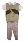 Good Lad Spring/Summer Baby Boys Giraffe Tan Pant Set
