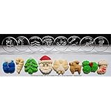 Christmas 8 Disk Set for Cookie Presses (SIZE M disks for presses that came with METAL disks)