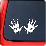 Bloody Hand Print Decal Sticker Halloween