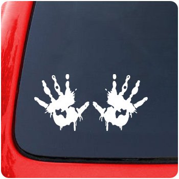 Bloody Hand Print Decal Sticker Halloween
