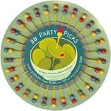 Retro Dark Disposable Party Picks with Ready-To-Serve Tray (30 Picks)