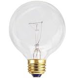 Globe 40-Watt G25 Incandescent Vanity Bulb, Clear, 6-Pack #0511901
