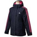 「(アディダス)adidas ESS 3st パデッド ハーフ コート RR293 O37867 ダークネイビー/レイディアントピンクF10 M」の画像