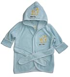 Funkoos Bath Time Organic Hooded Bathrobe for Babies, Baby Boy