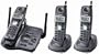 Panasonic KX-TG5633B 5.8 GHz FHSS GigaRange  Digital Cordless Answering System with Three Handsets