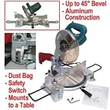 10 Inch Power MITER SAW with Adjustable Bevel