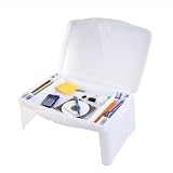 SmartLap Lap Desk with Folding Legs & Carry Case - Frosted White