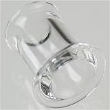 Pair of Glass Double Flared Eyelets: 1-7/8g, Crystal