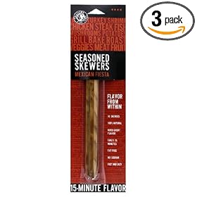 Callisons Seasoned Skewers, Mexican Fiesta, 12-Count Package (Pack of 3)