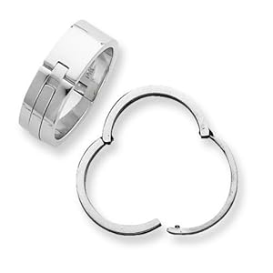14K White Gold Lockshank Ring Shank 7.5mm Sz 12