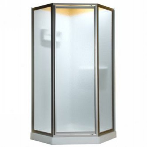 American Standard AMPQF16.400.213 Neo Angle 38 Framed Pivot Shower Enclosure Silver/Clear