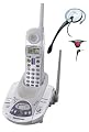 Panasonic GigaRange KX-TG2226WV 2.4 GHz Digital Cordless Phone Answering System