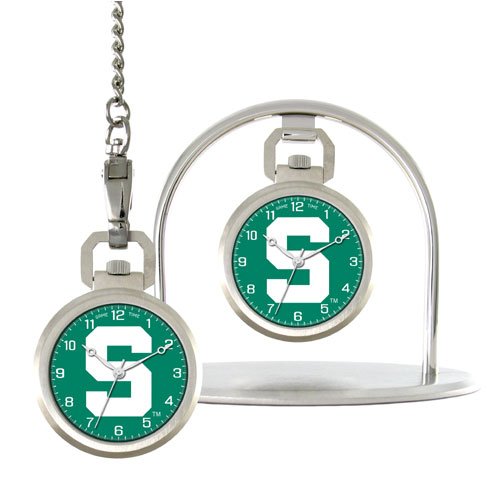 Michigan State Spartans Pocket Watch - NCAA College Athletics Fan Shop Sports Team Merchandise