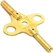 Double End Brass Clock Winding Key Clockmaker Tool Sz 4