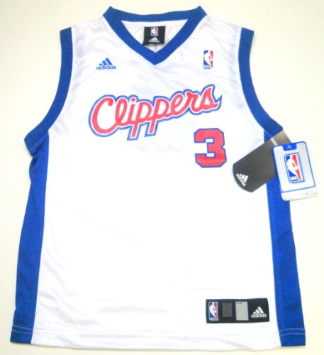 NBA Adidas Los Angeles Clippers Chris Paul Youth Small White Replica Jersey (Size 8)
