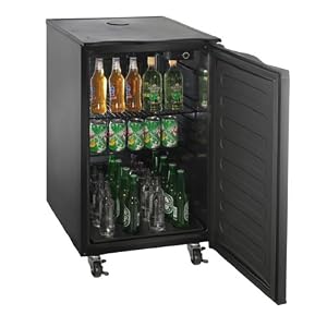 Great Northern Black Kegerator Beer Dispenser Refrigerator