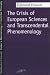 The Crisis of European Sciences and Transcendental Phenomenology (Studies in Phenomenology and Existential Philosophy)