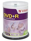 Verbatim DVD+R 4.7GB 4X 100pk Spindle