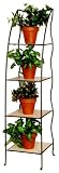 PTC Home & Garden Corner Stand Four Layer, Pewter by PTC Home & Garden
