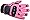 Womens Pink Leather Motorcycle Protector Gloves M