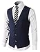 H2H Mens Formal Slim Fit Premium Business Dress Suit Lightweight Vests