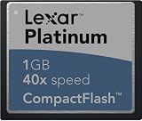 Lexar 1 GB Platinum Compact Flash Card (CF1GB-40-634)
