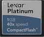 Lexar 1 GB Platinum Compact Flash Card (CF1GB-40-634)