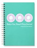 Baby's Eat, Sleep & Poop Journal, Log Book (Aqua)