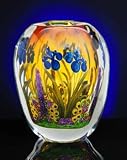 Large Gold Iris Vase