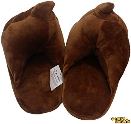 EMOJI SLIDES SLIPPERS CUSHION EMOJI SLIPPERS - BASED IN USA (Kids, POO FACE)